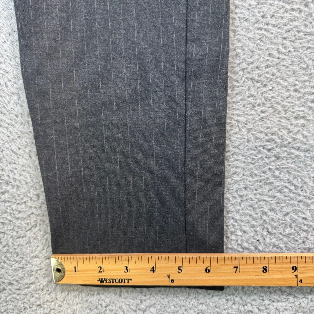 Banana Republic Mason Athletic Tapered Pant 32x32 Gray Pinstripe Dress Slacks